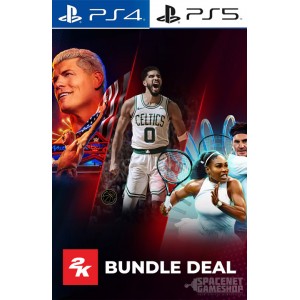 NBA 2K25 & WWE 2K24 & TopSpin 2K25 Bundle PS4/PS5